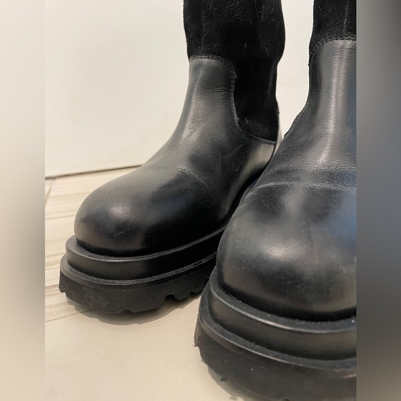 Free People Double Up Moto Boots size 37 (6.5) black - Picture 7 of 9